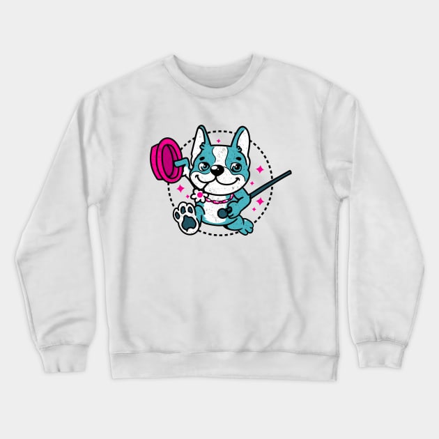 DANCING BOSTON TERRIER Crewneck Sweatshirt by Deduder.store